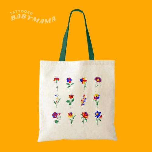 Autism Awareness Birth Flower Tote